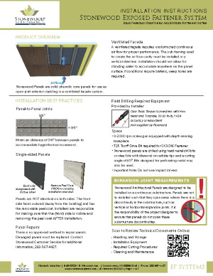 EF Installation Instructions